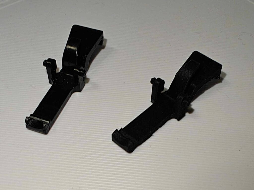 czarny plastikowy zatrzask wtyczki